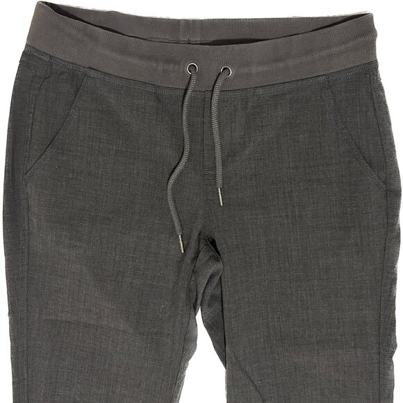 Athleta Wool City Joggers Charcoal Heather Gray Drawstring Pants Women's Size 4 - Picture 3 of 10